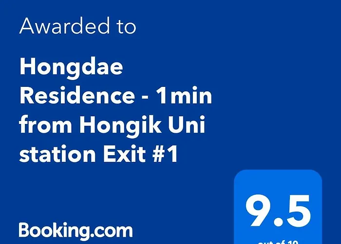 Hongdae Residence - 1Min From Hongik Uni Station Exit #1