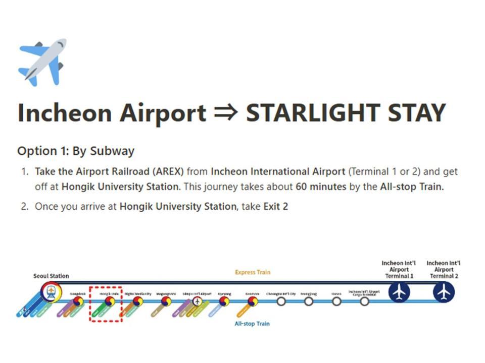 Starlight #hongdae Station 5min Apartment *