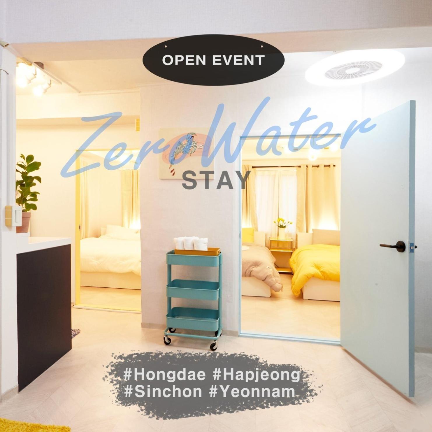 Zero Water During The Open Event Hongdae 10 Minutes Hapjeong 10 Minutes Gongdeok Airport Railroad 5 Minutes Gyeongui Line Forest Road 1 Minutes * Seoul
