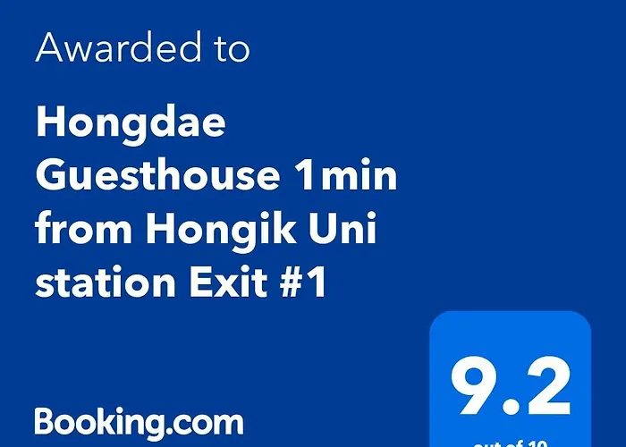 Hongdae Guesthouse 1Min From Hongik Uni Station Exit #1