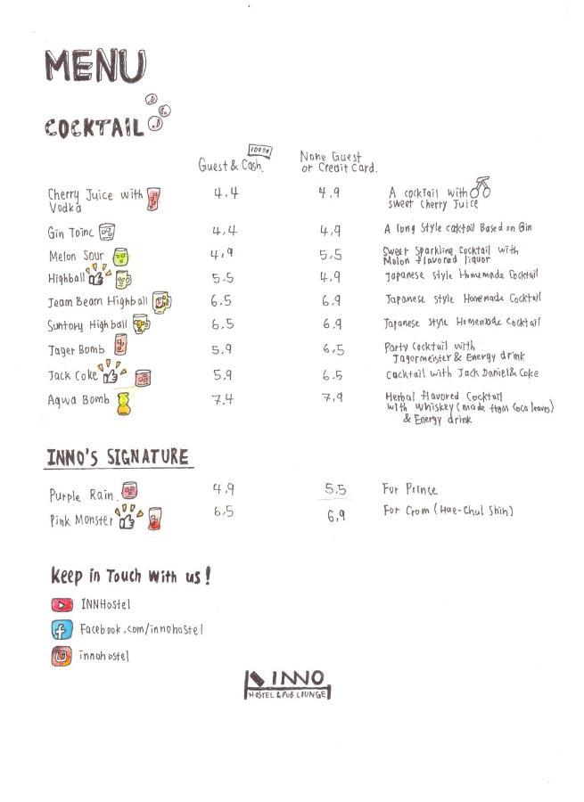Hostel Inno & Pub Lounge Hongdae *