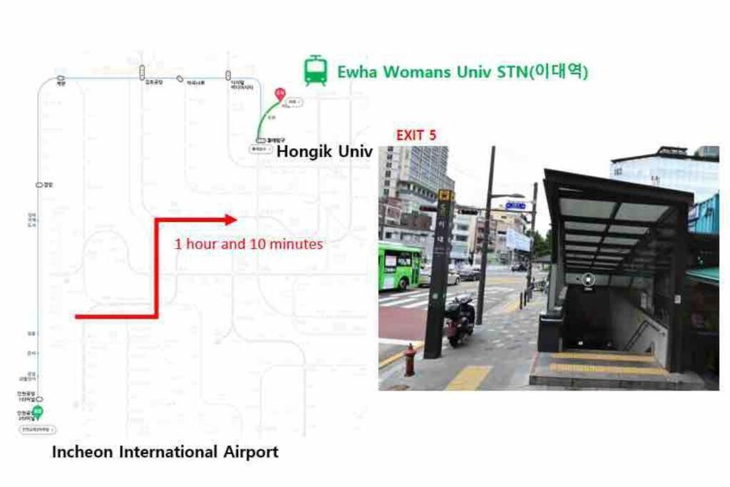 Apartment Rock 樂 2 3 Beds 3 Min From Ewha Univ Stn