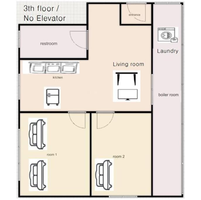 Apartment Hue 무료픽업 6명 퀸3 넓은거실