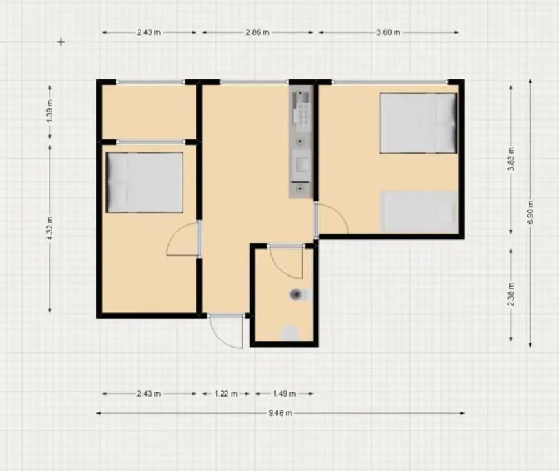 Apartment K-14 Hongdae Park Forest 2fl Seoul