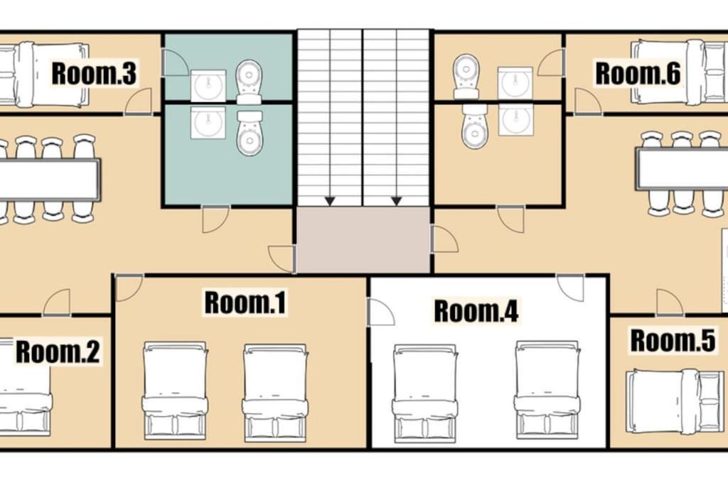 3-gu&anne House Hongdae 6room & 4bath House Seul