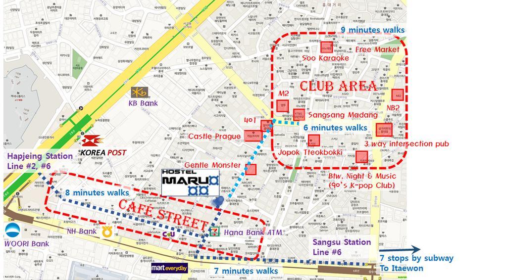Maru Hostel Hongdae Hostel Seoul