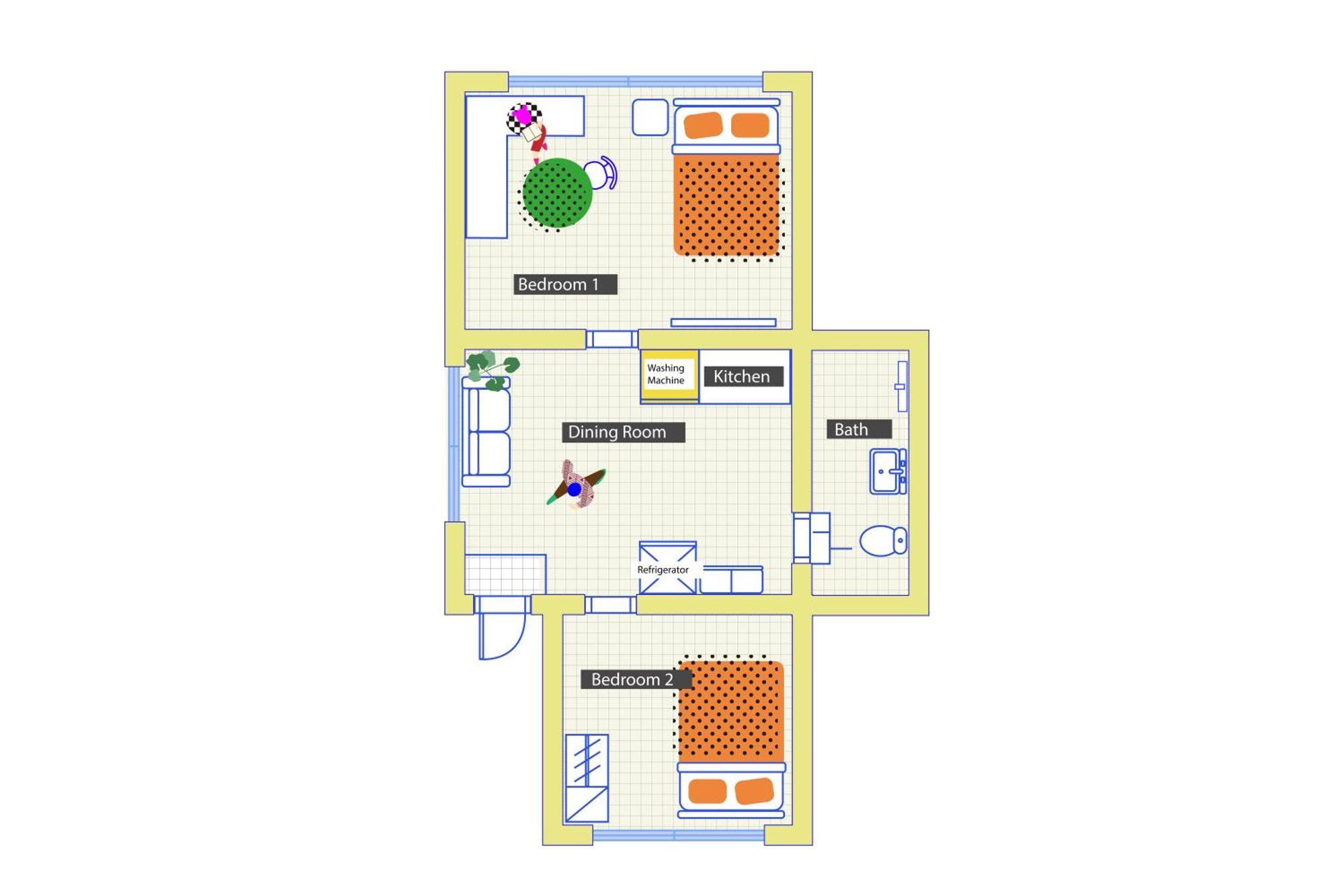 Apartment Hongik Univ Station Greenery Terrace House *