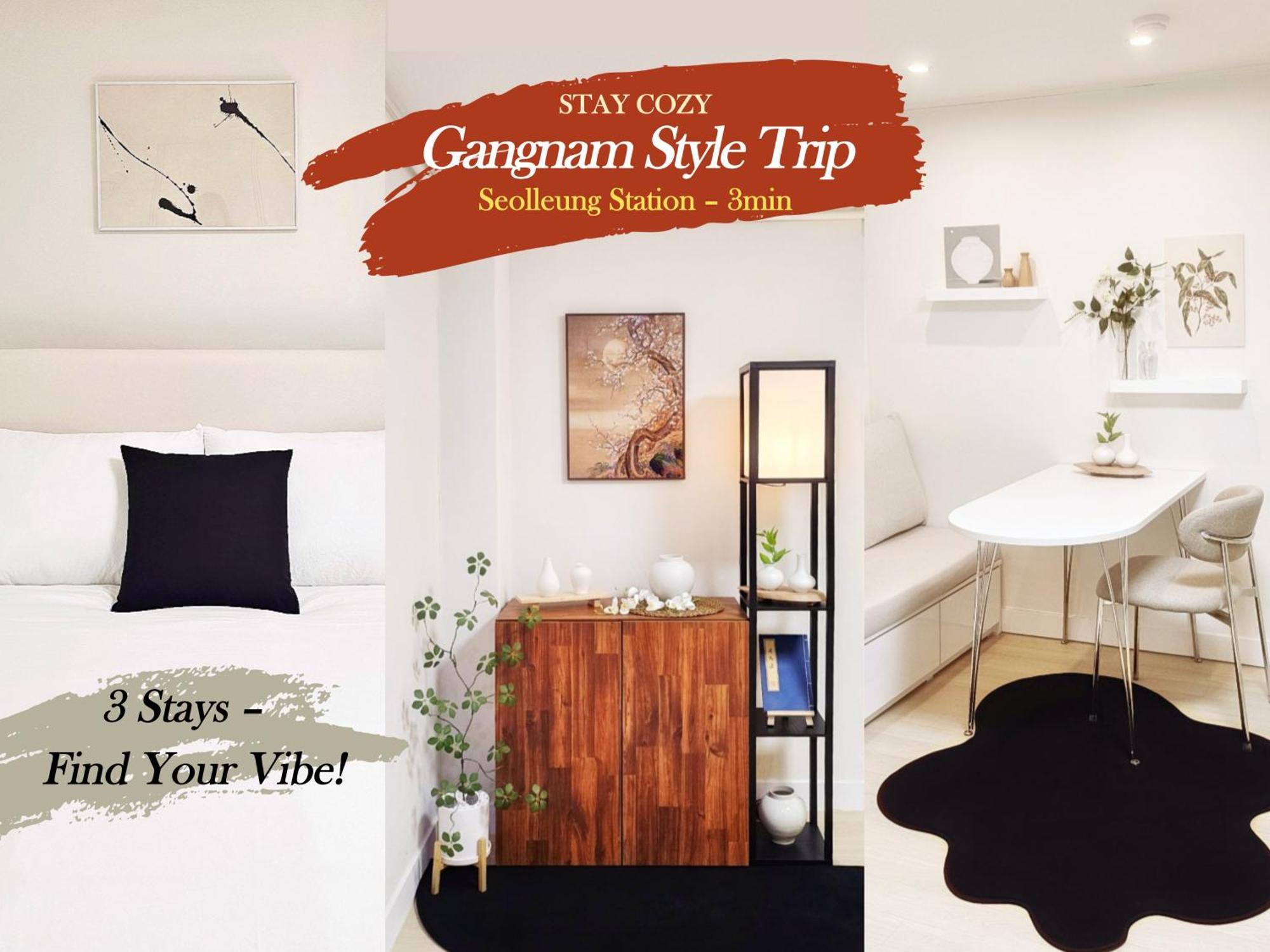 Cozy Gangnam Style Trip, 3min To Subway, Calm & Chic Apartment